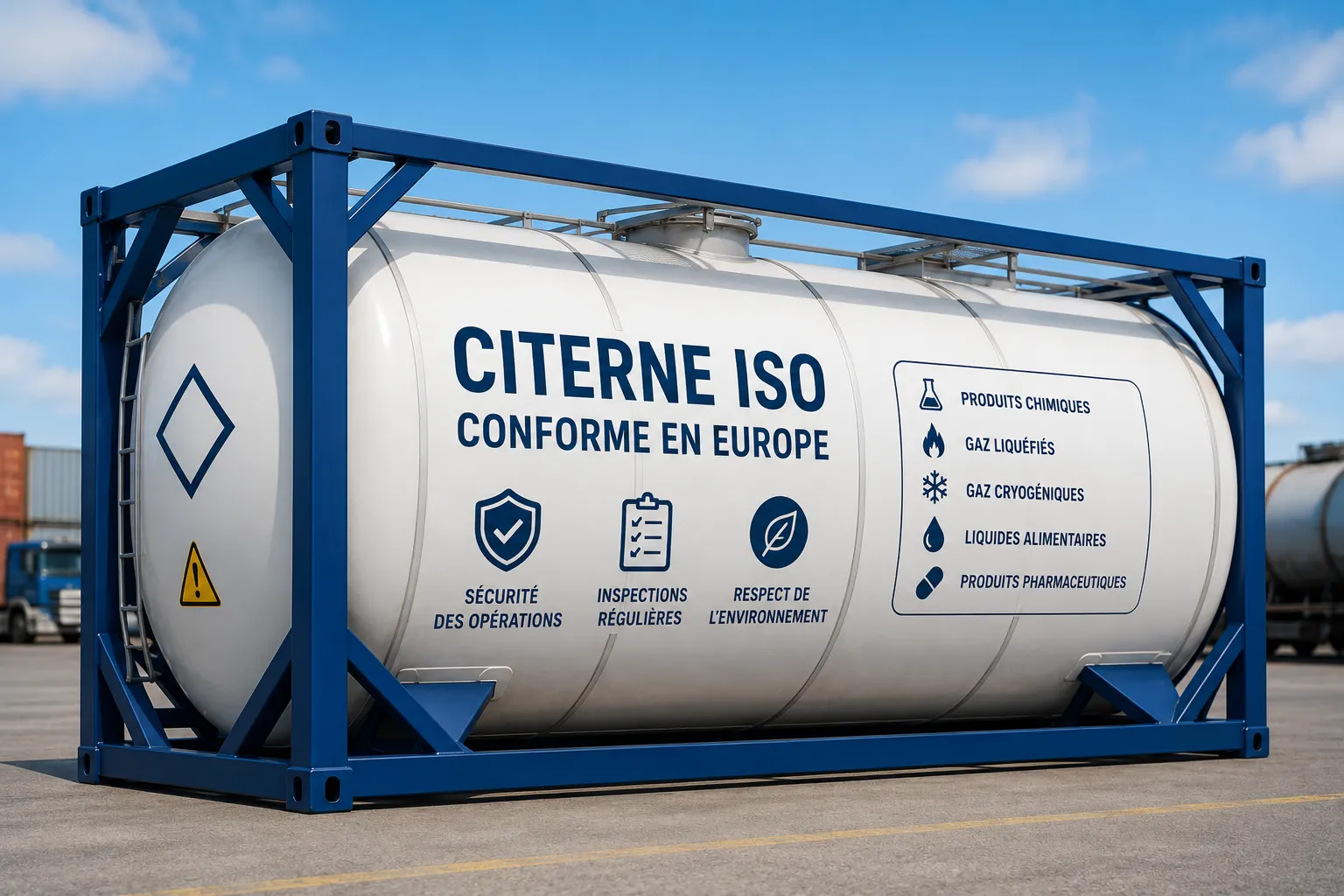 Citerne ISO conforme en Europe resultat